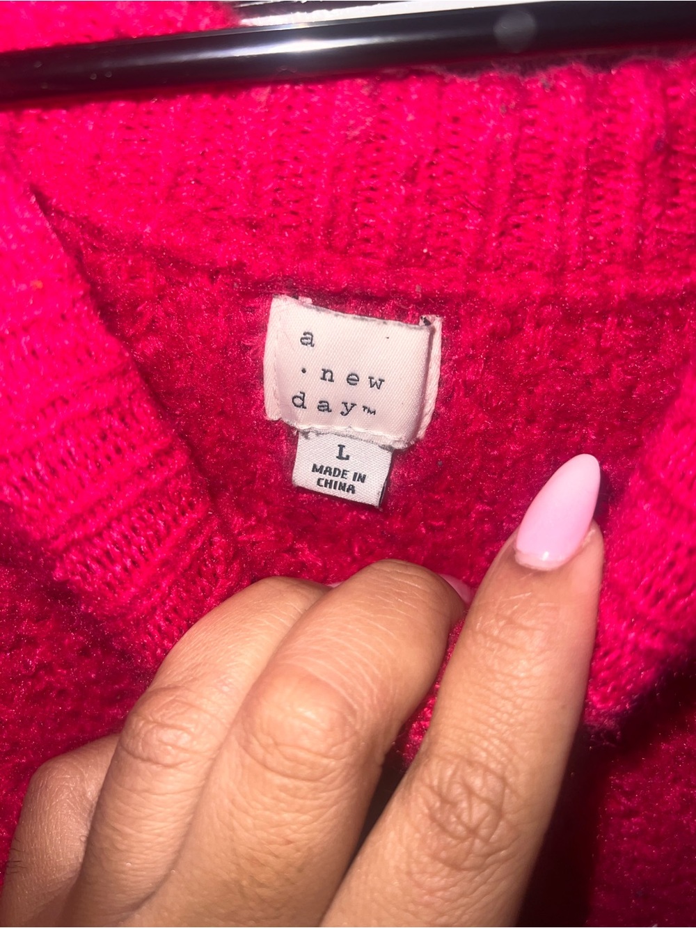 A New Day Women’s Bright Red Knit Sweater